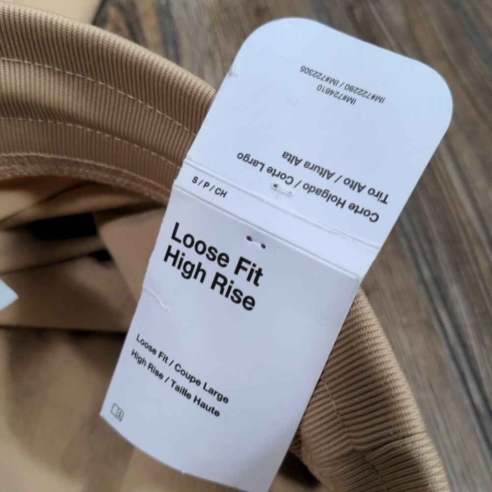 Nike Women Sportswear Essential Loose Fit High‎ Rise Khaki Pant Sz S DQ6809-200 - Picture 8 of 10